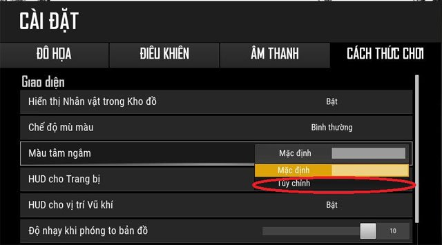 cach-chinh-mau-pubg